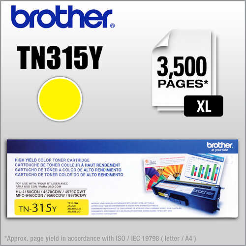 Rent to own Brother - TN315Y High-Yield Toner Cartridge - Yellow