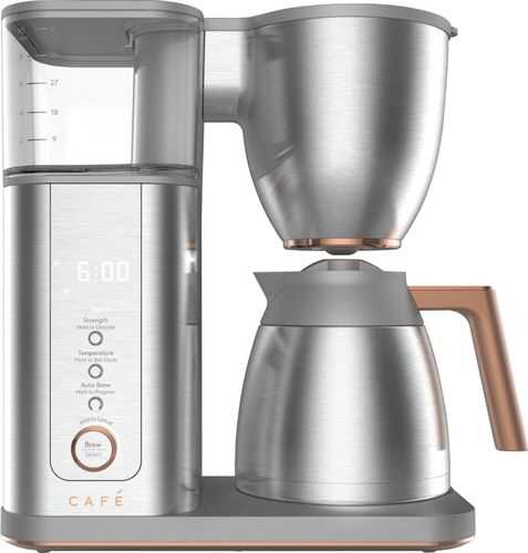 Café - Drip 10-Cup Coffee Maker with WiFi - Brushed Stainless
