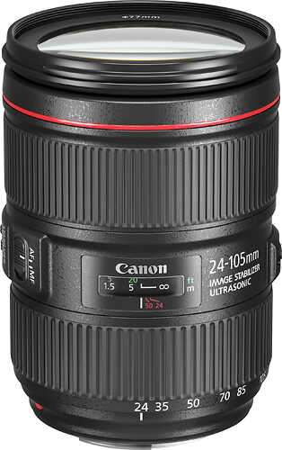 Canon - EF 24-105mm f/4L IS II USM Zoom Lens for EF-mount cameras