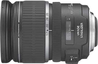 Canon - EF-S 17-55mm f/2.8 IS USM Standard Zoom Lens - Black