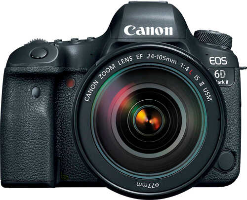 Rent to own Canon - EOS 6D Mark II DSLR Video Camera with EF 24-105mm f/4L IS II USM Lens - Black