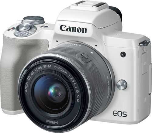 Rent to own Canon - EOS M50 Mirrorless Camera with EF-M 15-45mm f/3.5-6.3 IS STM Zoom Lens - White