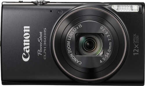 Rent to own Canon - PowerShot ELPH 360 20.2-Megapixel Digital Camera - Black