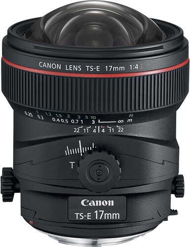 Canon - TS-E 17mm f/4L Tilt-Shift Lens - Black