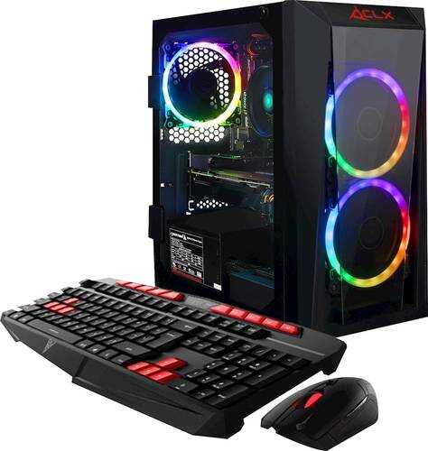 CLX - SET Gaming Desktop - AMD Ryzen 5 3600 - 16GB Memory - NVIDIA GeForce GTX 1660 - 960GB Solid State Drive - Black/RGB