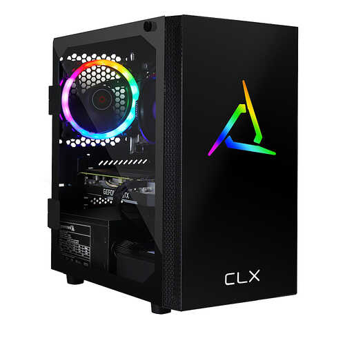 CLX - SET Gaming Desktop - AMD Ryzen 5 3600 - 16GB Memory - NVIDIA GeForce GTX 1660 SUPER - 480GB SSD + 2TB HDD - Black/RGB
