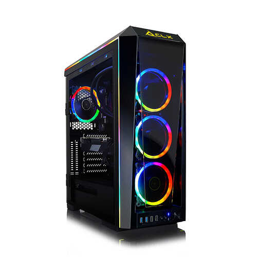 CLX SET Gaming Desktop -  Intel Core i9 10850K - 64GB Memory - NVIDIA GeForce RTX 3070 - 1TB NVMe SSD + 6TB HDD - Black