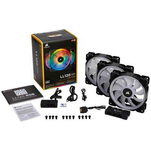 CORSAIR - LL Series 120mm Case Cooling Fan Kit with RGB lighting