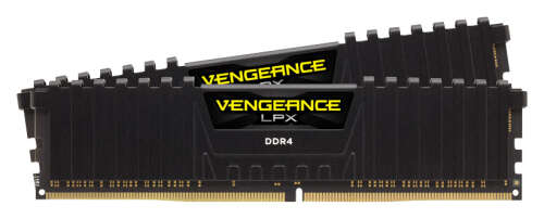 CORSAIR - Vengeance LPX 16GB (2PK x 8GB) 3.2 GHz DDR4 DRAM Desktop Memory Kit - Black