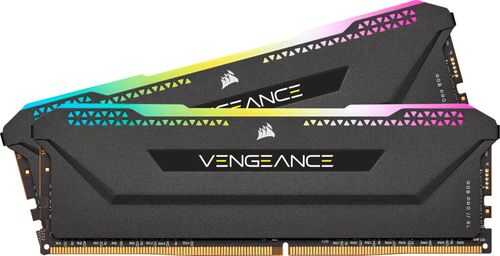 CORSAIR - VENGEANCE RGB PRO SL 32GB (2x16GB) DDR4 3200 (PC4-25600) C16 1.35V Desktop Memory - Black