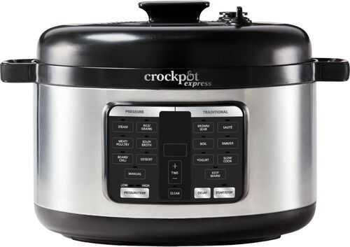 Crock-Pot - Crock Pot Express 6-Qt Oval Max Pressure Cooker - Stainless Steel