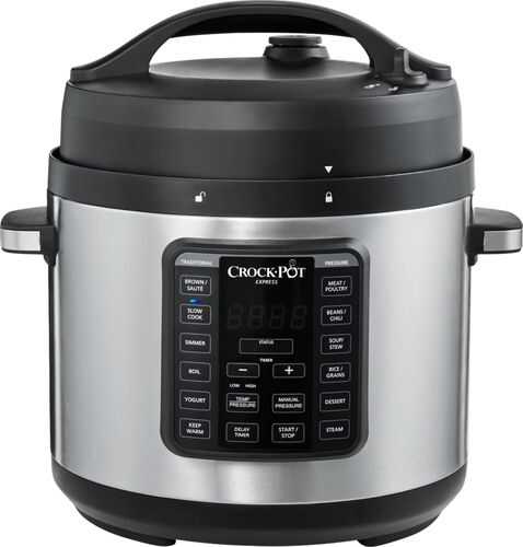 Crock-Pot - Express 6-Quart Easy Release Multi-Cooker - Stainless Steel