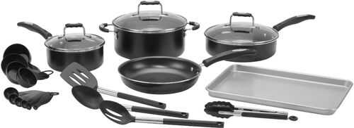 Rent to own Cuisinart - Complete Chef 22 Piece Cookware Set - Silver