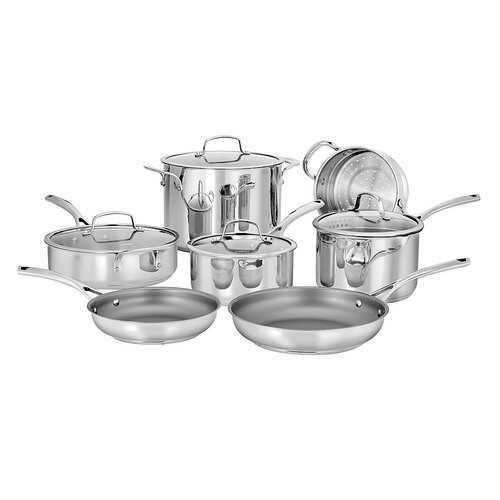 Cuisinart - Forever Stainless Collection 11-Piece Cookware Set - Stainless Steel