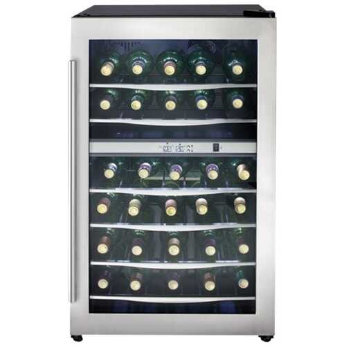 Danby - Designer 38-Bottle Dual Zone Wine Cooler - Stainless steel