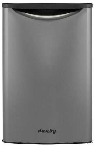 Danby - Designer 4.4 Cu. Ft. Mini Fridge - Stainless steel