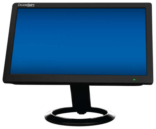 DoubleSight - 10.1" LED HD Touch-Screen Monitor (USB 2.0) - Black
