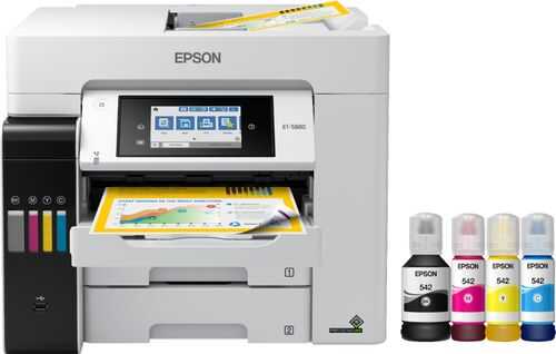 Rent to own Epson - EcoTank Pro ET-5880 Wireless All-In-One Inkjet Printer with PCL Support
