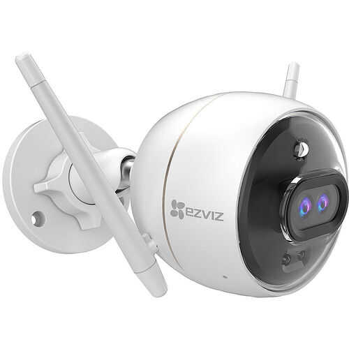 Rent to own EZVIZ - C3X 1080p Outdoor Wi-Fi Bullet Camera with Color Night Vision & Built-In AI. - White