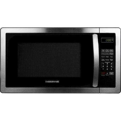 Rent to own Farberware - Classic 1.1 Cu. Ft. Countertop Microwave Oven - Stainless steel
