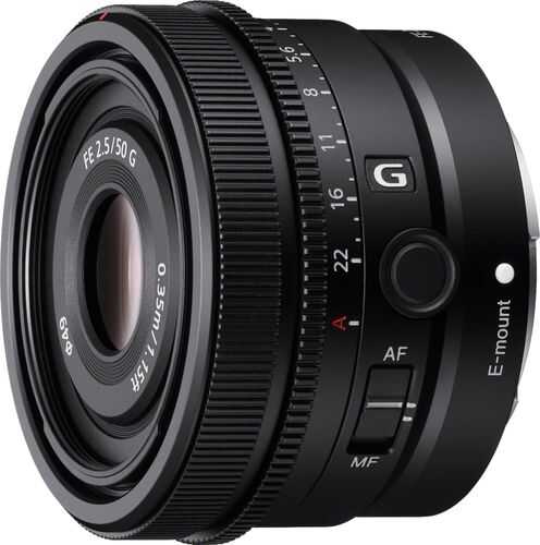 FE 50mm F2.5 G Full-frame ultra-compact G Lens for Sony Alpha E-mount cameras - BLACK