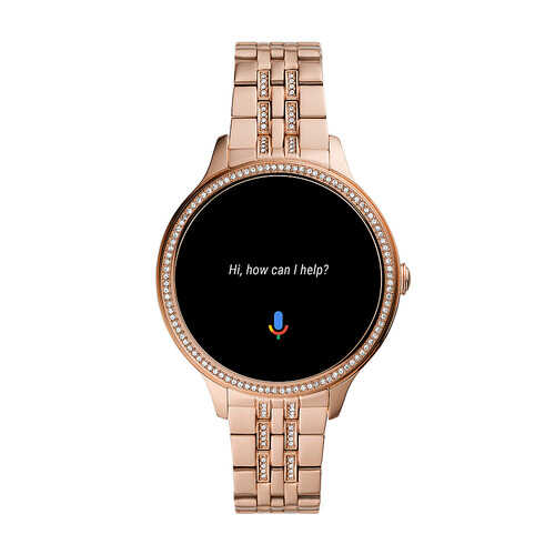 Fossil - Gen 5e Smartwatch 42mm Stainless Steel with Glitz - Rose Gold-Tone
