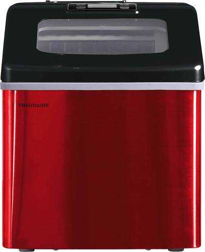 Rent to own Frigidaire - 11.3" 40-Lb. Freestanding Icemaker - Red Stainless Steel