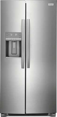 Frigidaire - Gallery 22.3 Cu. Ft. Side-by-Side Counter-Depth Refrigerator - Smudge-Proof® Stainless Steel