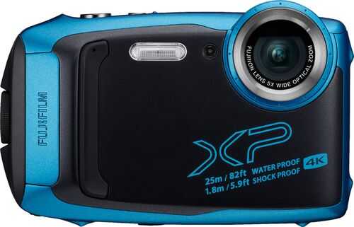 Rent to own Fujifilm - FinePix XP140 16.4-Megapixel Waterproof Digital Camera - Sky Blue