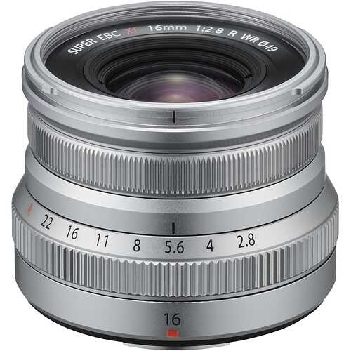 Fujifilm - XF 16mm f/2.8 R WR Wide-Angle Lens - Silver