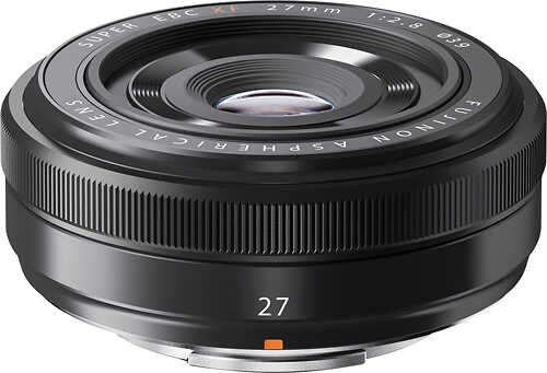 Rent to own Fujifilm - XF 27mm f/2.8 Compact Prime Lens for Fujiflm XM-1, X-Pro1 and X-E1 Digital Cameras - Black