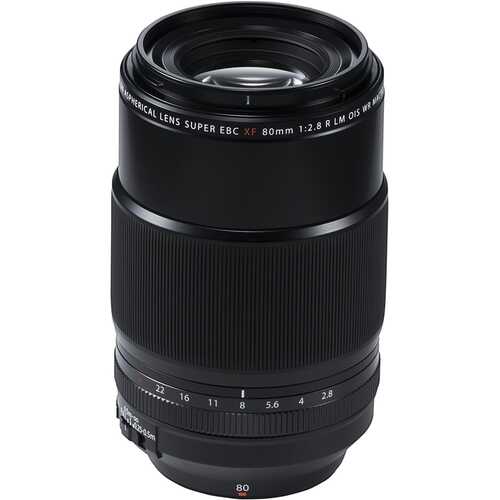 Fujifilm - XF 80mm f/2.8 R LM OIS WR Macro Optical Macro Lens - Black