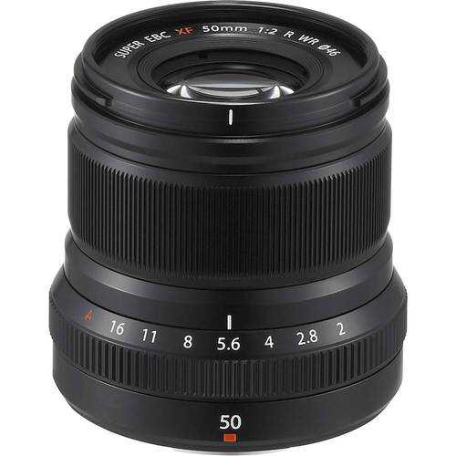 Fujifilm - XF50mmF2 R WR Midrange Telephoto Lens - Black