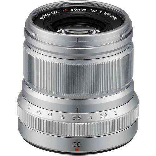 Rent to own Fujifilm - XF50mmF2 R WR Midrange Telephoto Lens - Silver