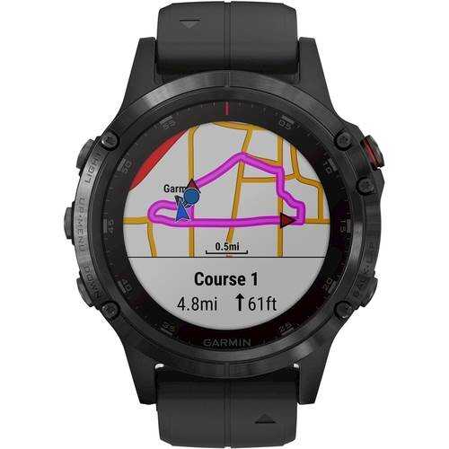 Rent to own Garmin - fēnix 5 Plus Sapphire GPS Smartwatch 47mm Fiber-Reinforced Polymer - Black
