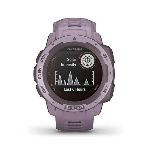 Garmin - Instinct Solar Rugged GPS Smartwatch 45mm - Orchid