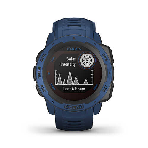 Rent to own Garmin - Instinct Solar Rugged GPS Smartwatch 45mm - Tidal Blue