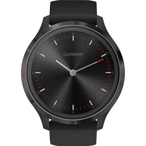 Rent to own Garmin - vívomove 3 Hybrid Smartwatch 44mm Fiber-Reinforced Polymer - Slate With Black Case And Silicone Band