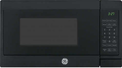 GE - 0.7 Cu. Ft. Compact Microwave - Black on Black