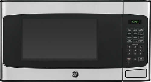 GE - 1.1 Cu. Ft. Mid-Size Microwave - Stainless steel