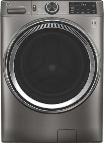 Rent to own GE - 4.8 Cu. Ft. High-Efficiency Stackable Smart Front Load Washer with Microban - Satin Nickel
