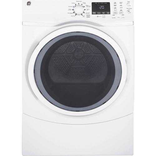 Rent to own GE - 7.5 Cu. Ft. 13-Cycle Gas Dryer with Steam - White On White