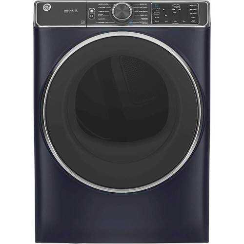 Rent to own GE - 7.8 Cu. Ft. 12-Cycle Gas Dryer with Steam - Sapphire Blue