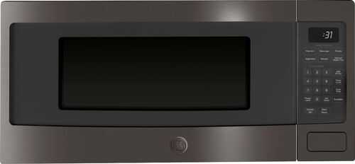 GE - Profile Series 1.1 Cu. Ft. Microwave - Black stainless steel