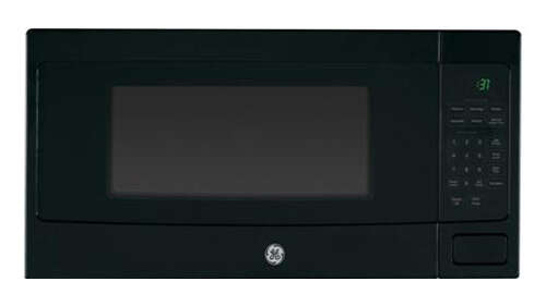 GE - Profile Series 1.1 Cu. Ft. Mid-Size Microwave - Black on Black