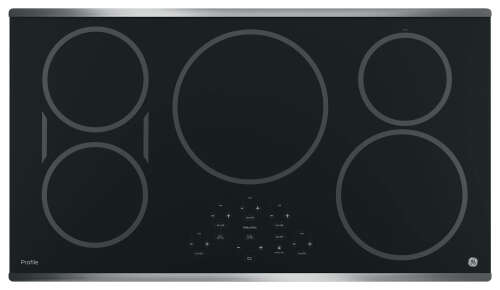 Rent to own GE - Profile Series 36" Built-In Electric Induction Cooktop - Stainless Steel-on-Black