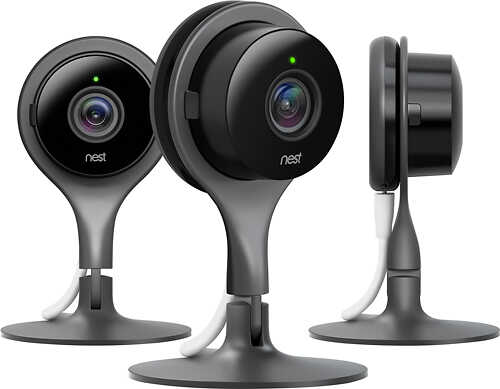 Rent to own Google - Nest Cam Indoor Security Cameras (3-Pack) - Black