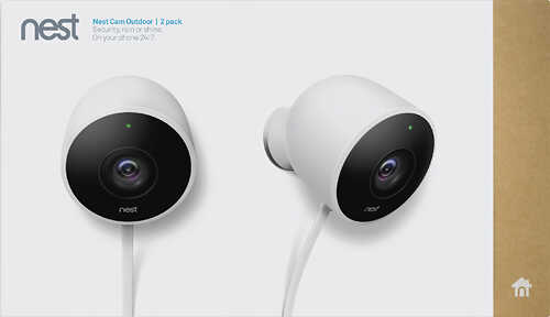 Rent to own Google - Nest Cam Outdoor Camera - 2 pack - White