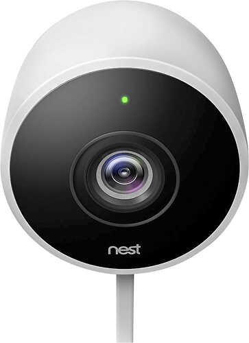 Google - Nest Cam Outdoor security camera - White