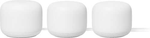 Rent to own Nest Wifi - Mesh Router (AC2200) and 2 points with Google Assistant - 3 pack - Snow